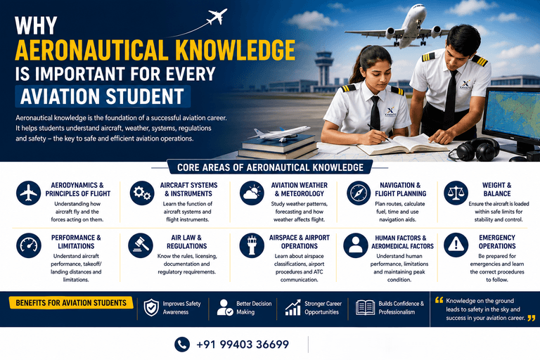 Why Aeronautical Knowledge Matters Before Your First Flight | Dr. M.G.R. Aviation