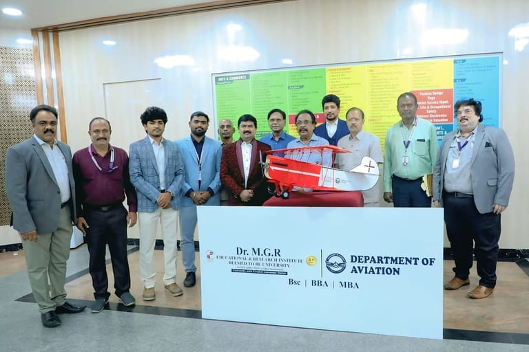 Dr MGR Aviation Academy Launches New Department & Fokker Model
