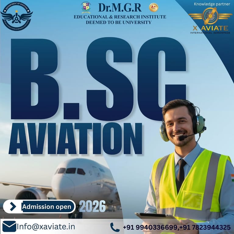 B.Sc. Aviation Admissions 2026 at Dr MGR Aviation Academy
