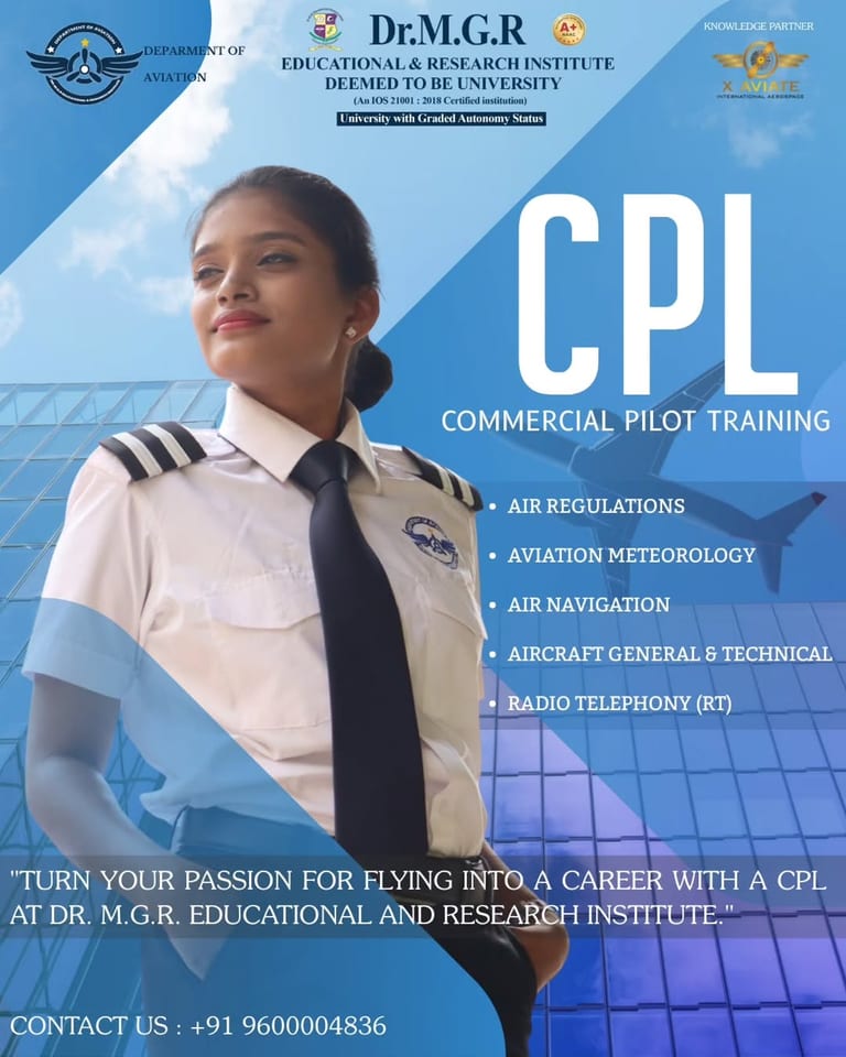 Dr MGR Aviation Academy CPL Training Standards