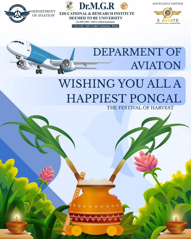Celebrating Thai Pongal 2026 at Dr MGR Aviation Academy