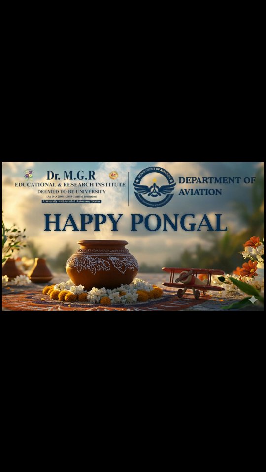 Pongal Celebrations at Dr MGR Aviation Academy