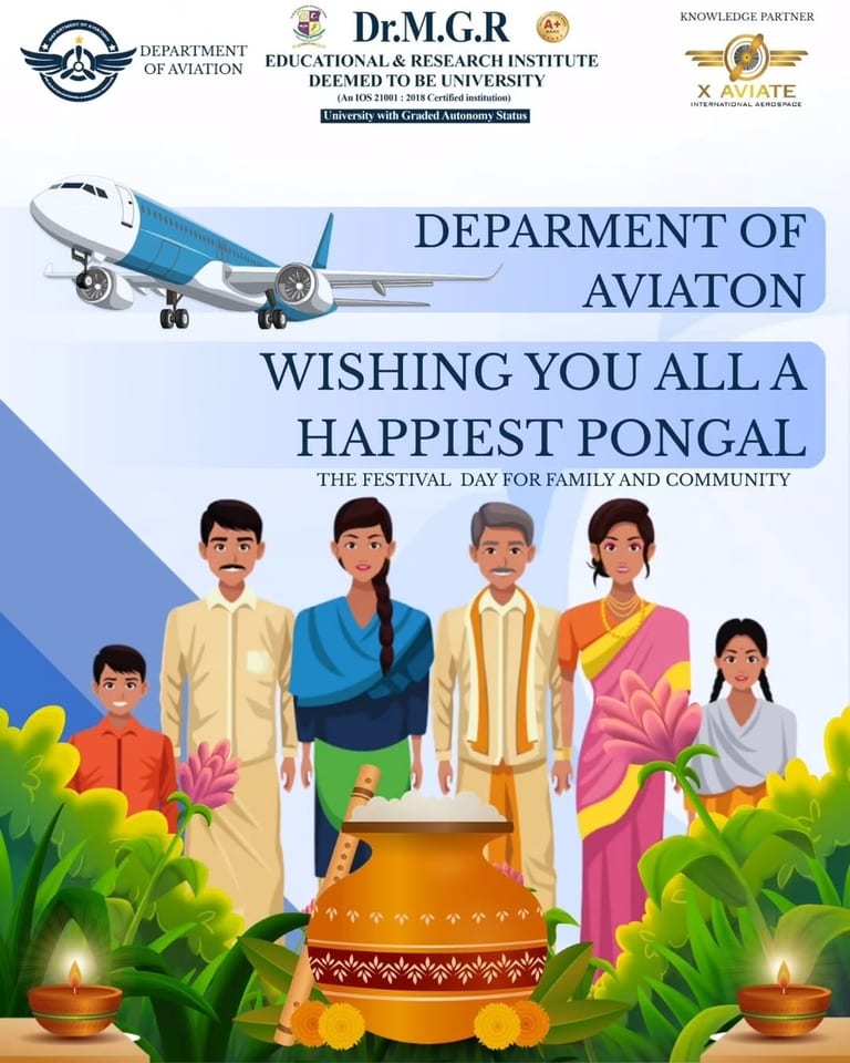 Celebrating Kaanum Pongal with Dr MGR Aviation Academy