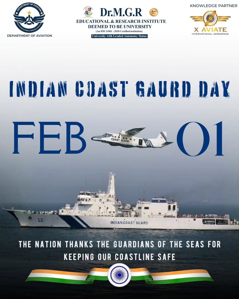 Honoring Indian Coast Guard Day at Dr MGR Aviation Academy
