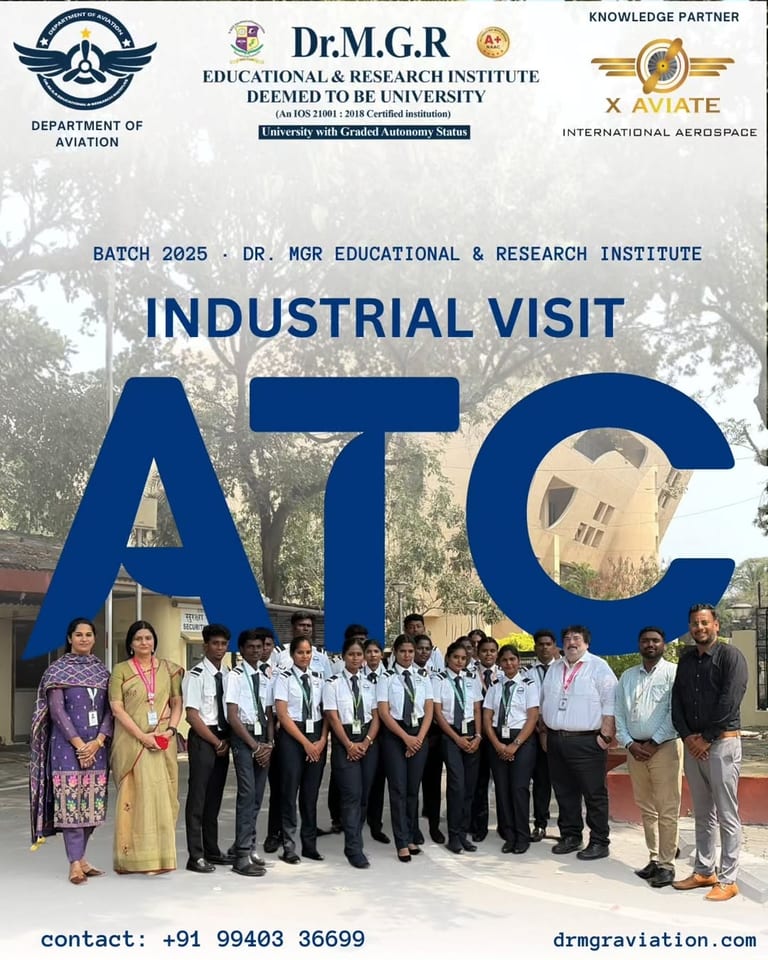 Dr MGR Aviation Academy Students Experience Live ATC