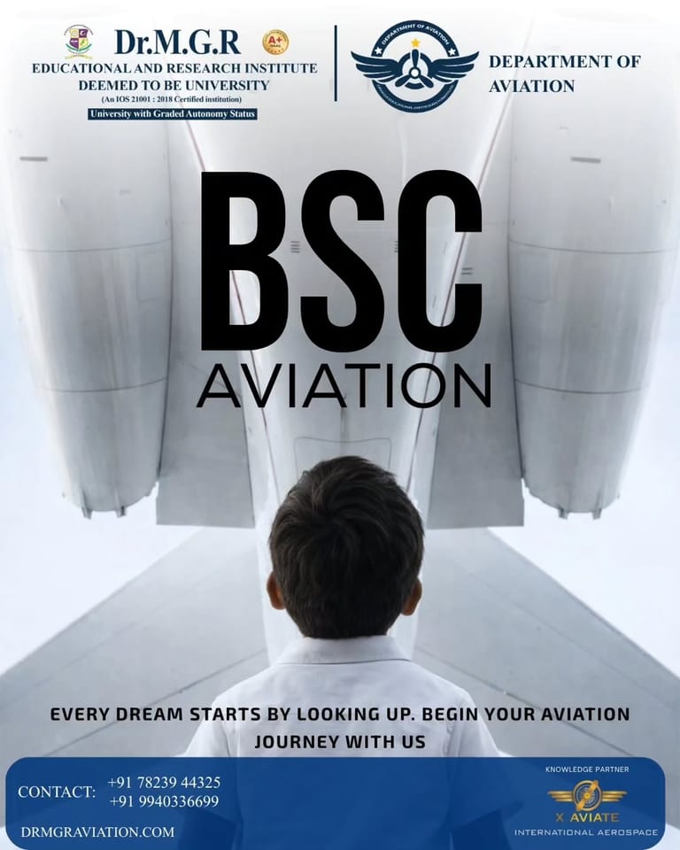 Launch Your Career With Dr MGR Aviation Academy