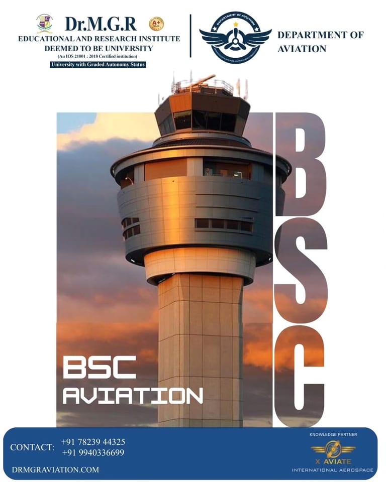 Dominate Aerospace With Dr MGR Aviation Academy's B.Sc. Program