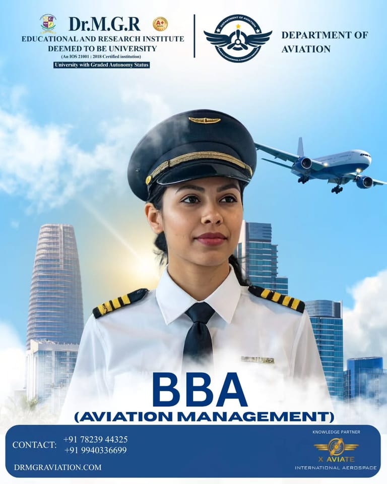Run the Industry: BBA Aviation Management at Dr MGR Academy