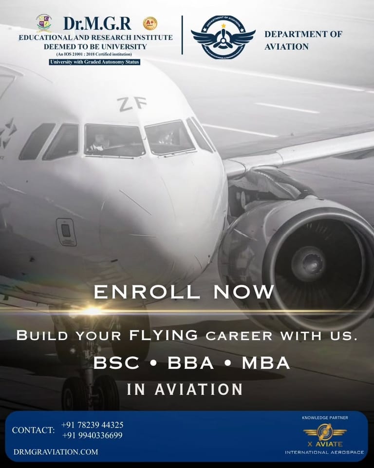 Build Your Aviation Career with Dr MGR Aviation Academy