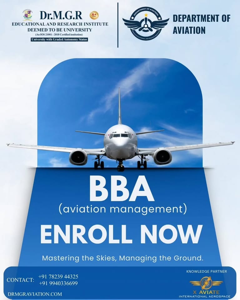 Excellence in Aviation Training at Dr MGR Aviation Academy