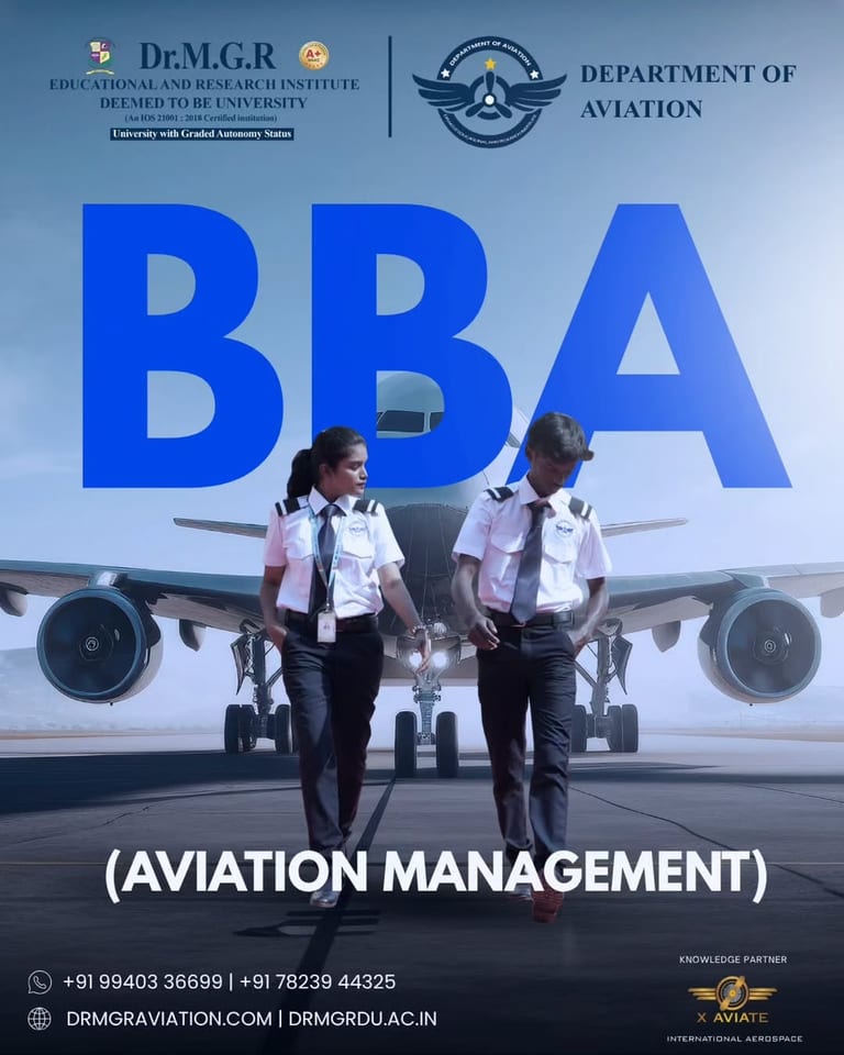 Lead the Skies with Dr MGR Aviation Academy