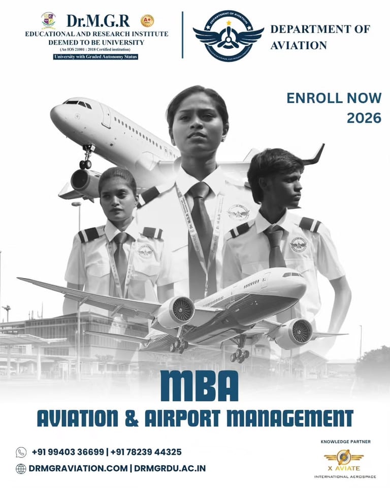 Advance Your Career with Dr MGR Aviation Academy