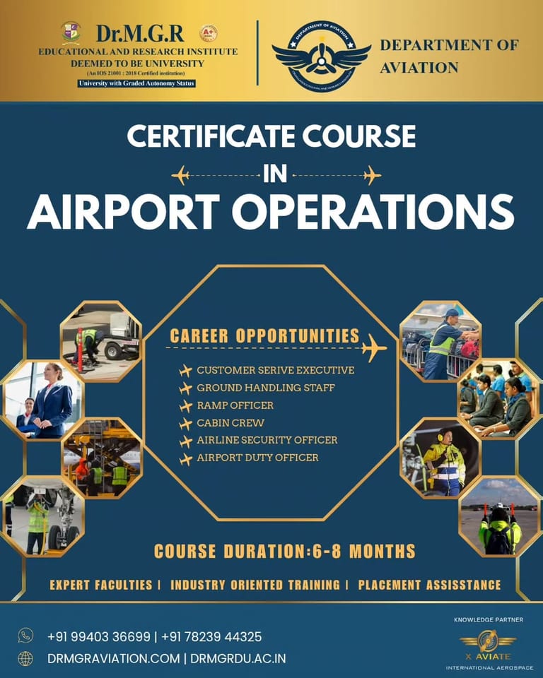 Build Your Aviation Career with Dr MGR Aviation Academy