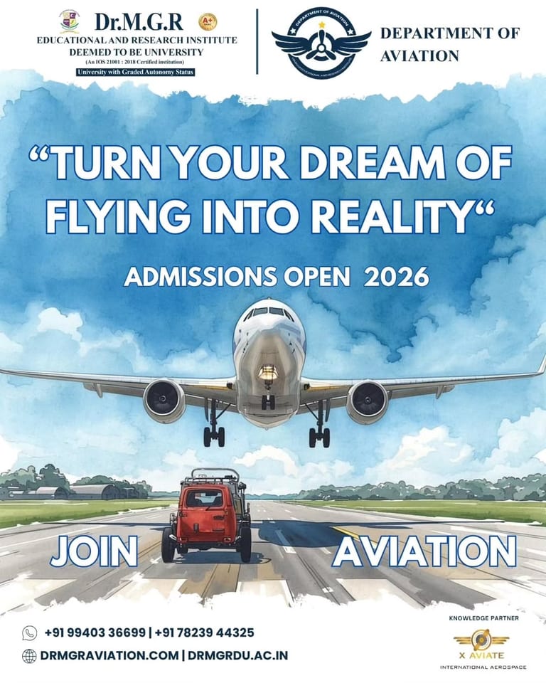 Dr MGR Aviation Academy: Launching Careers in 2026