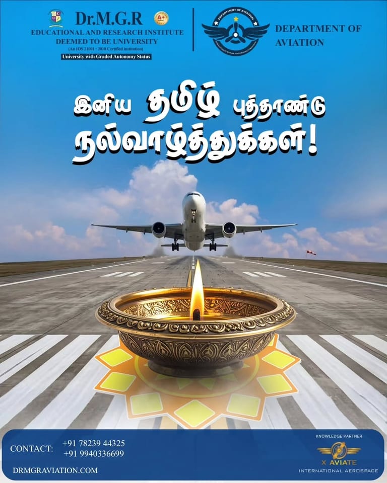 Dr MGR Aviation Academy Celebrates Tamil Puthandu 2026