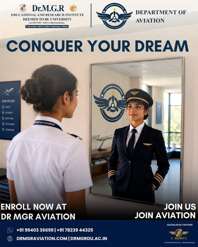 Dr MGR Aviation Academy Opens Admissions for 2026