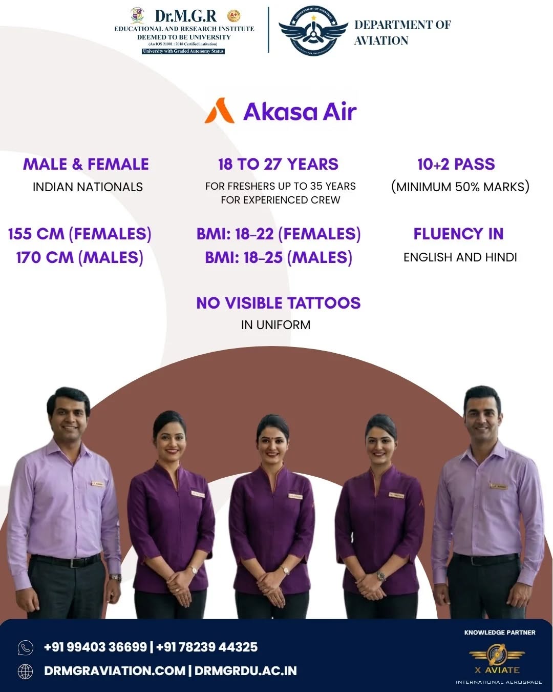 Launch Your Cabin Crew Career with Dr MGR Aviation Academy