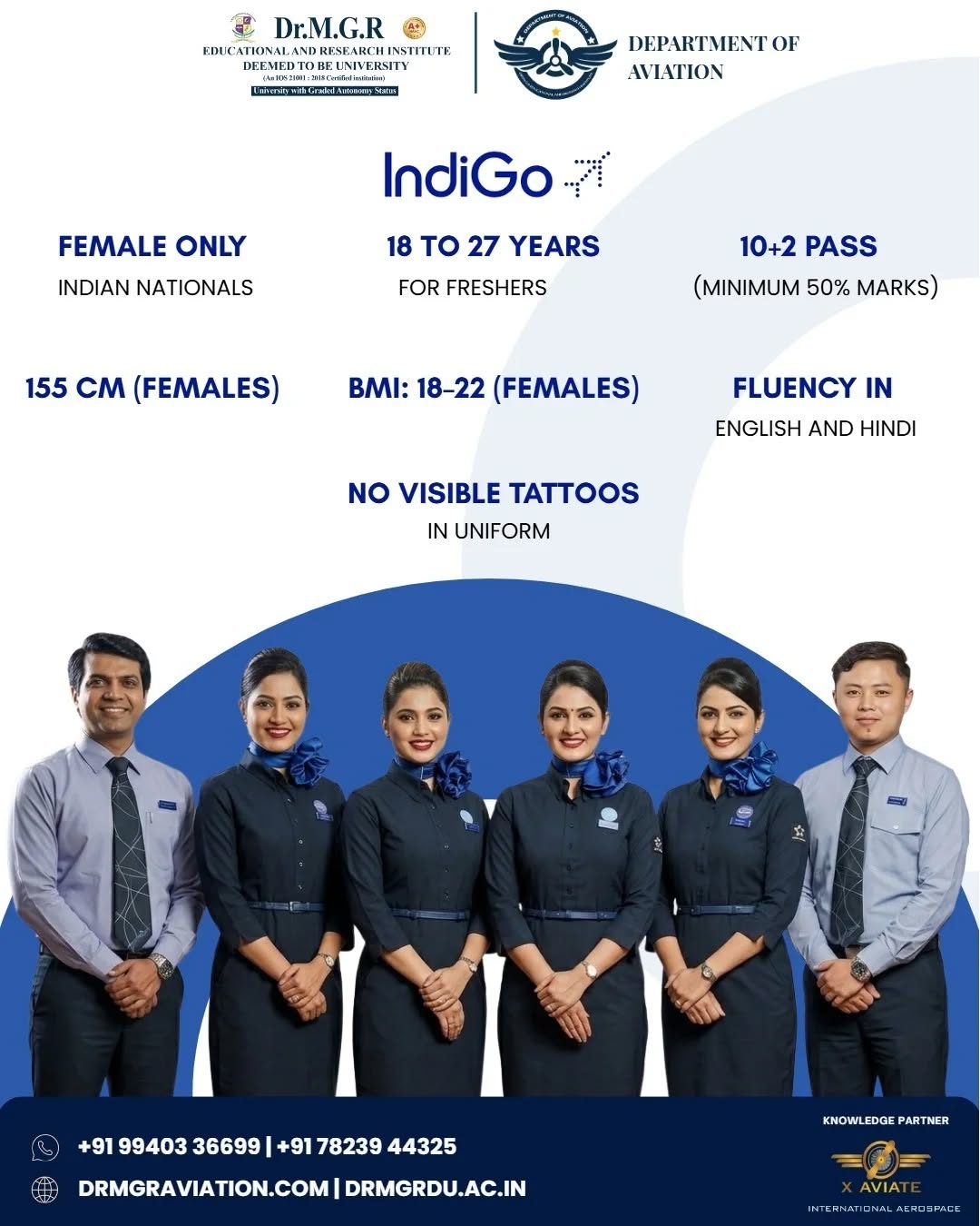 Launch Your Cabin Crew Career with Dr MGR Aviation Academy