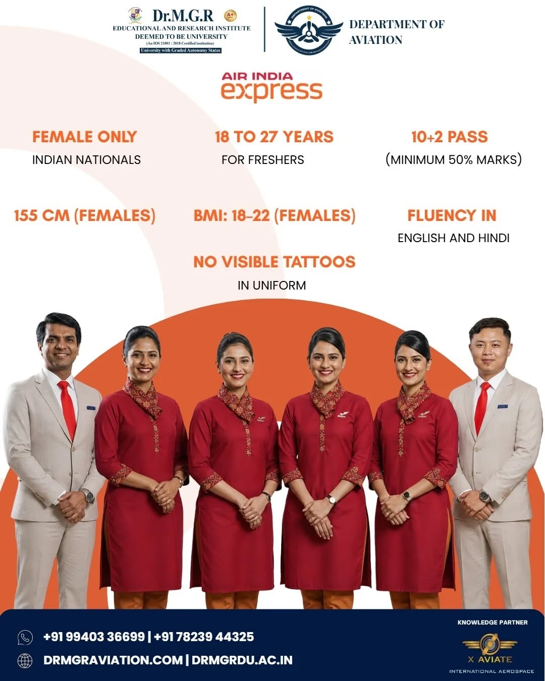 Launch Your Cabin Crew Career with Dr MGR Aviation Academy
