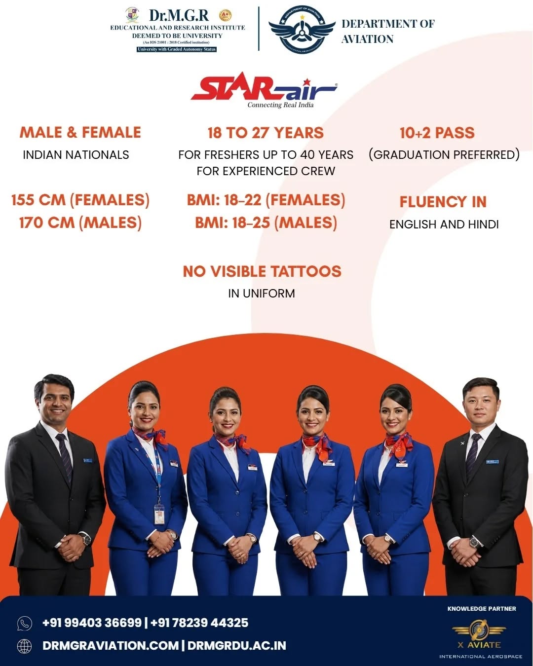 Launch Your Cabin Crew Career with Dr MGR Aviation Academy