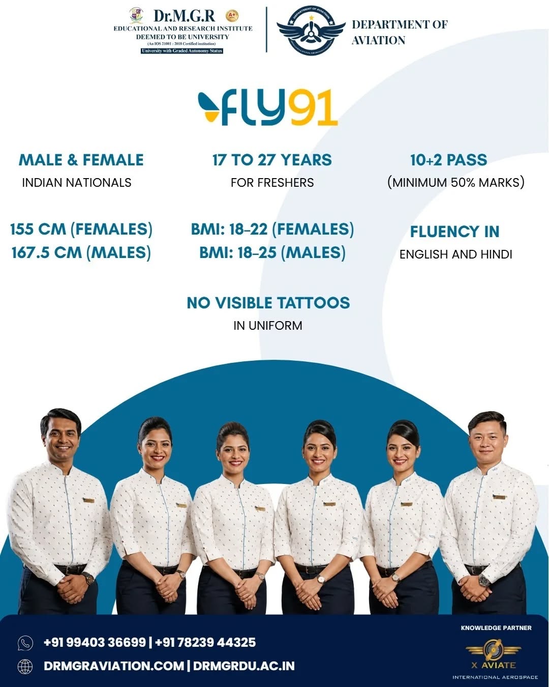 Launch Your Cabin Crew Career with Dr MGR Aviation Academy