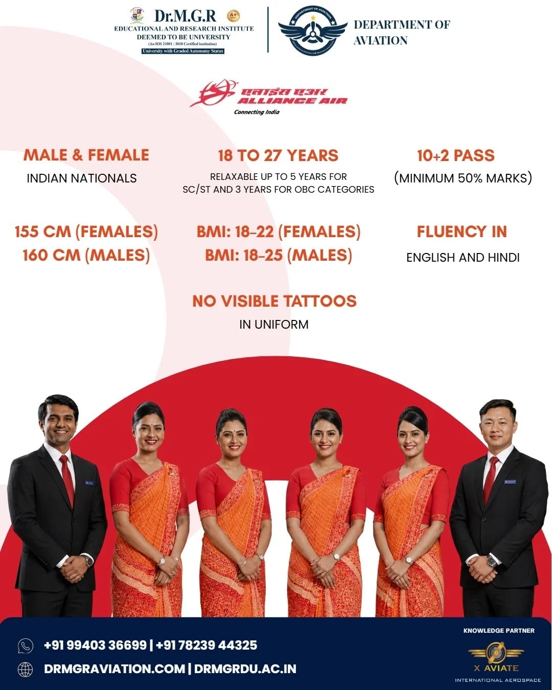 Launch Your Cabin Crew Career with Dr MGR Aviation Academy