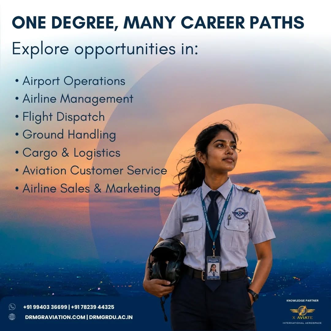 BBA in Aviation: Launch Your Career with Dr MGR Aviation Academy