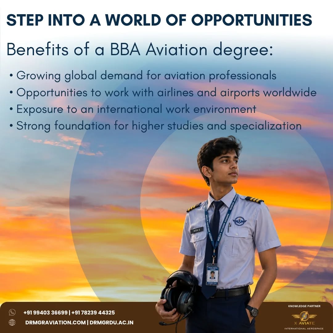 BBA in Aviation: Launch Your Career with Dr MGR Aviation Academy