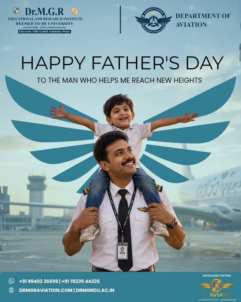 Dr MGR Aviation Academy Celebrates Fathers Day 2026