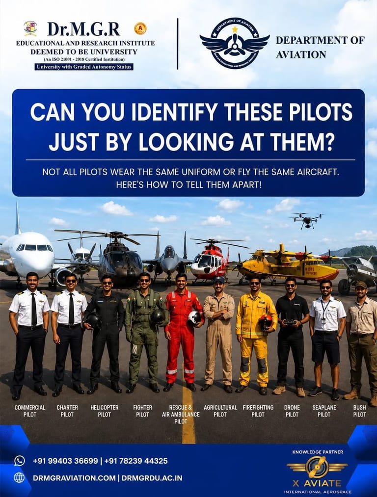 Exploring Diverse Aviation Careers at Dr MGR Aviation Academy