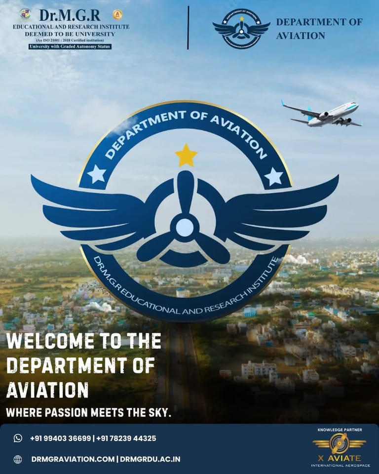 Your Aviation Journey Starts Here with Dr MGR Aviation Academy