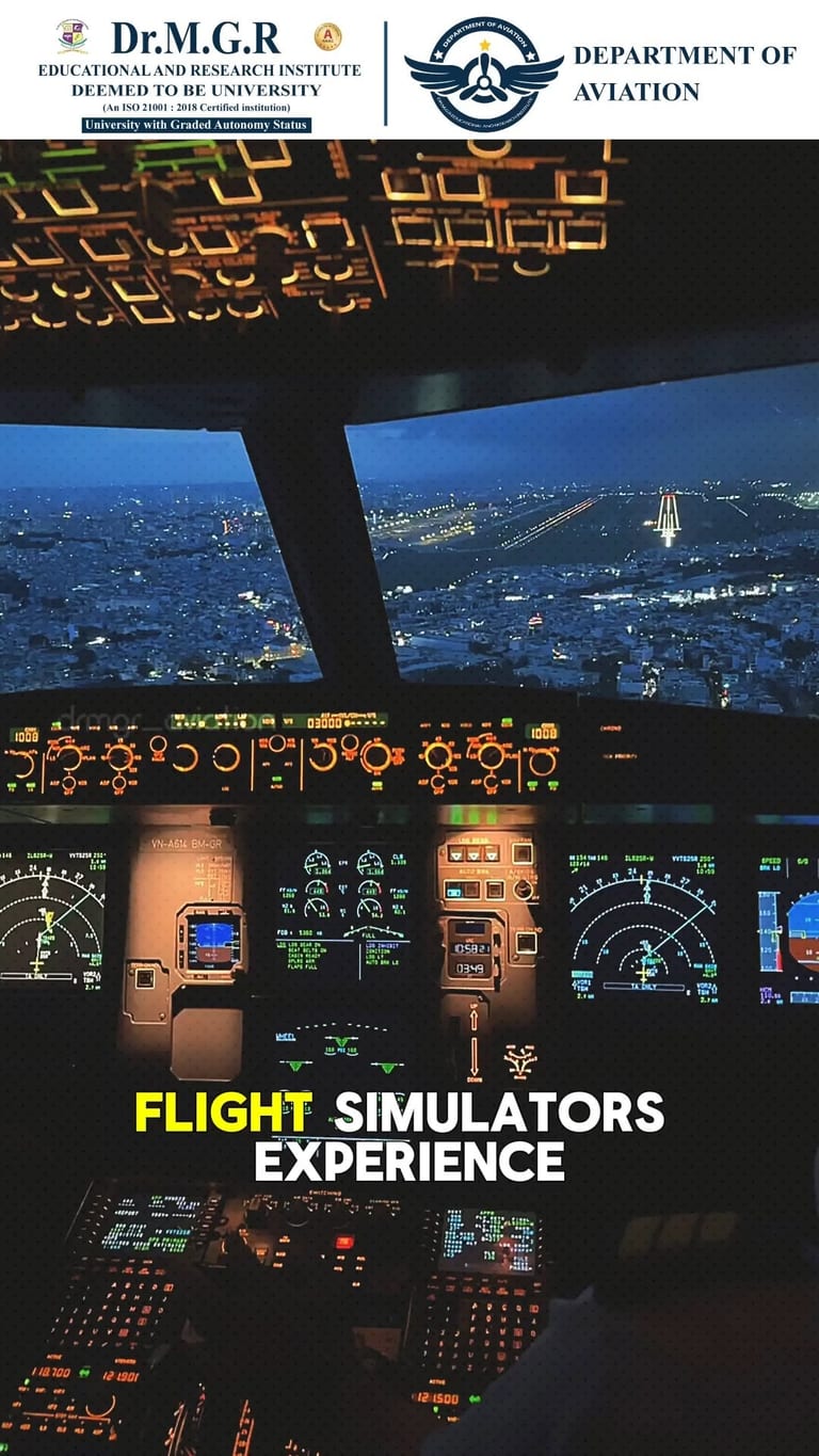 Mastering the Cockpit at Dr MGR Aviation Academy